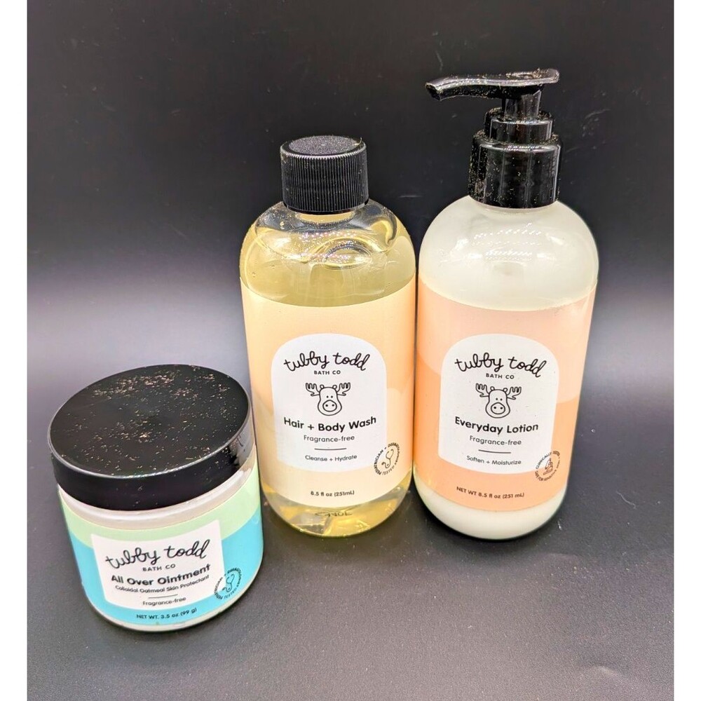 Tubby Todd Bath Co. Fragrance-Free Hair & Body Wash Gel, 8.5 fl oz